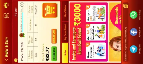 Fun Rummy Refer and Earn